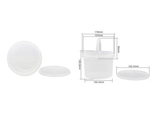 Balde con tapa y asa IML de 2000ml, CX039B