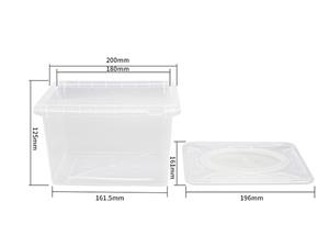 Contenedor con tapa IML de plástico de 2900ml, CX116