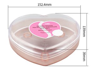 Contenedor con tapa IML de 330ml, CX049 (forma de corazón)