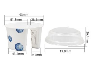 Vaso dividido IML de 120ml, CX036