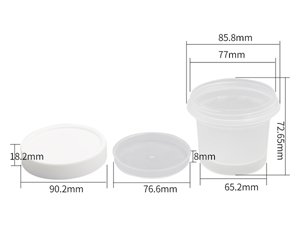 Vaso con tapa IML de 200ml, CX074B