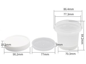 Vaso con tapa IML de 300ml, CX074C