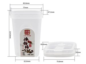 Vaso con tapa IML de 380ml, CX080
