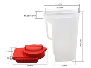 Vaso con tapa IML de 1500ml, CX085