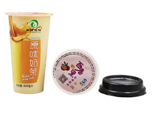 Vaso con tapa IML de 420ml, CX012