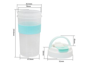 Vaso con tapa IML de 500ml, CX109