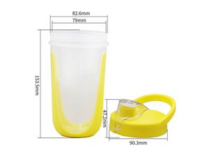 Vaso con tapa IML de 500ml (doble color), CX110