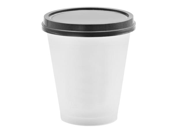 Vaso con tapa IML (etiquetado con caracteres chinos)