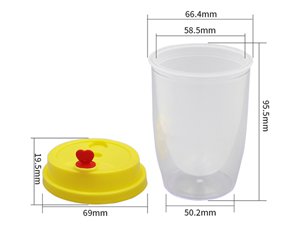 Vaso con tapa IML de 150ml, CX028