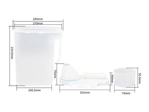 Botella con vaso IML de 2200ml CX108A