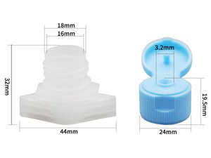 Boquilla y tapa flip top, LW080